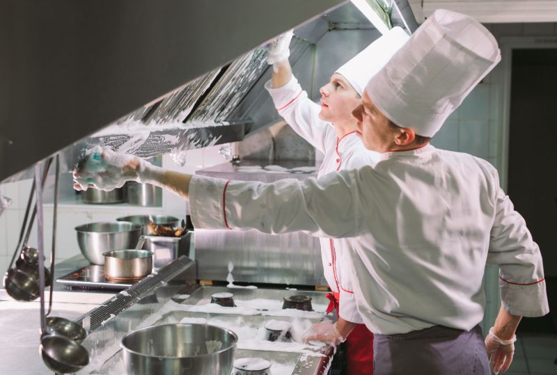 Products For Exhaust Hood Cleanings in use